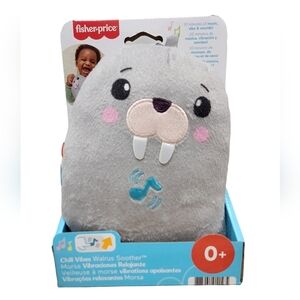 Fisher-Price Infant Sound Machine Chill Vibes Walrus Soother Plush Baby Toy